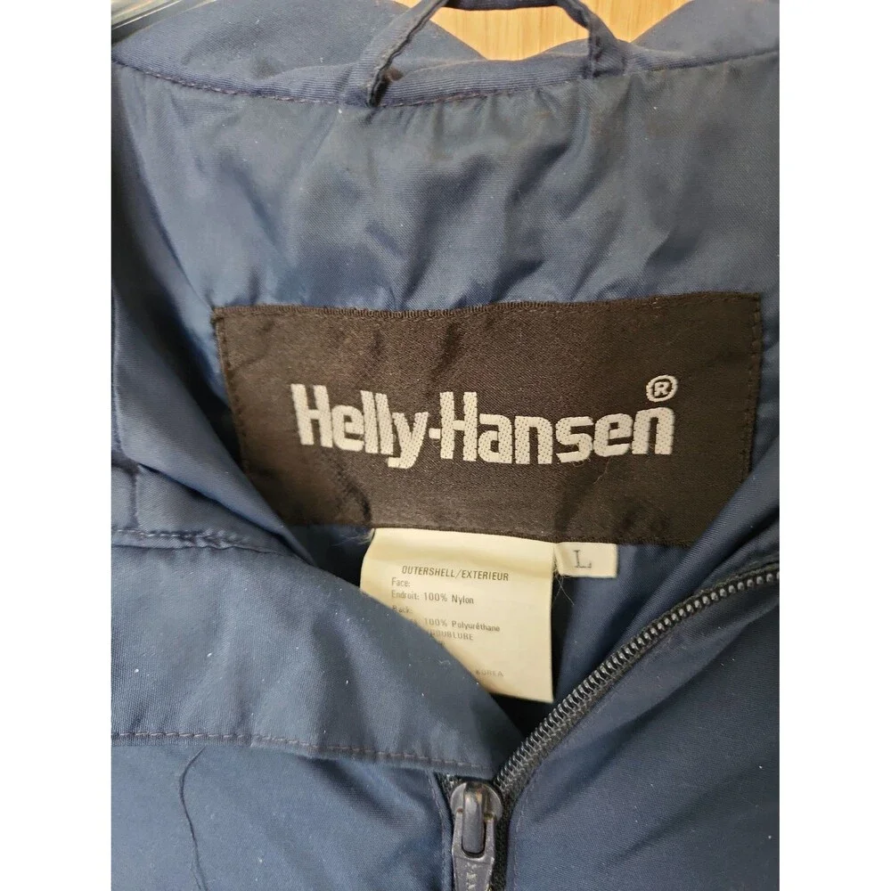 Helly Hansen Women's Dark Blue Full-Zip Windbreaker-style Jacket Size L
